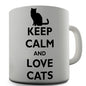 Keep Calm And Love Cats Novelty Mug