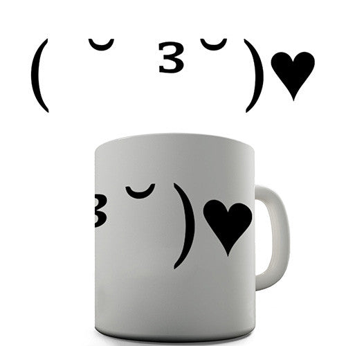 Emoji Kiss Love Novelty Mug