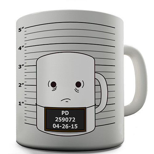 Prison Mug Shot Ceramic Novelty Mug