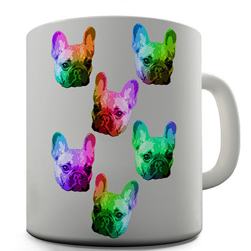 Rainbow Bulldog Novelty Mug