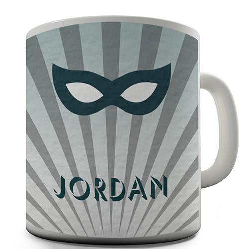 Superhero Blue Mask Personalised Mug