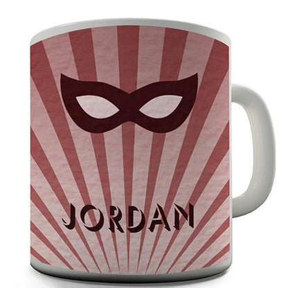 Superhero Red Mask Personalised Mug