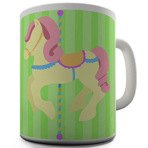 Yellow Carousel Horse Novelty Mug