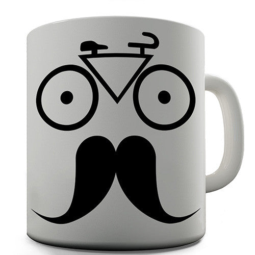 Moustache Bike Hipster Novelty Mug