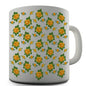 Yellow Rose Print Novelty Mug