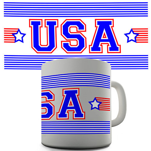 USA Stripes Novelty Mug