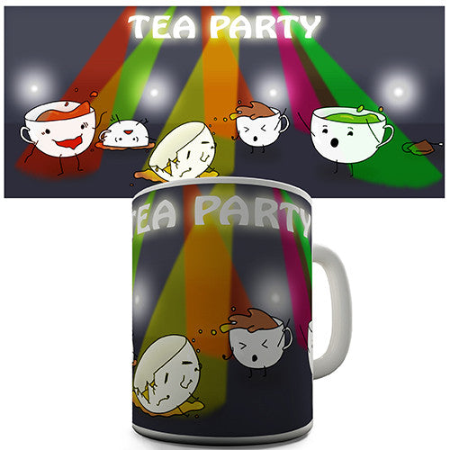Disco Tea Party Novelty Mug