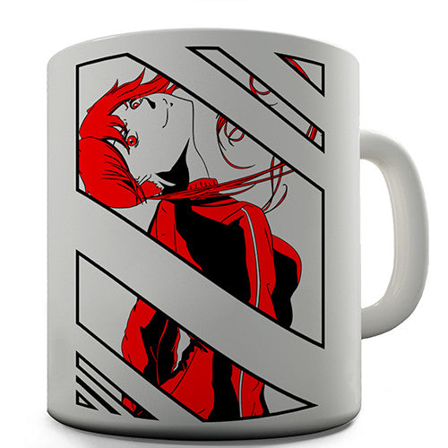 Anime Girl Print Novelty Mug