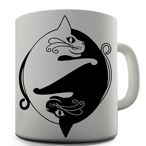 Cat Yin Yang Novelty Mug