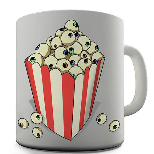 Popcorn Eye Balls Ceramic Novelty Gift Mug