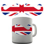 Union Jack Moustache Novelty Mug