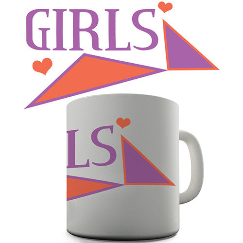 Girls Triangles Novelty Mug