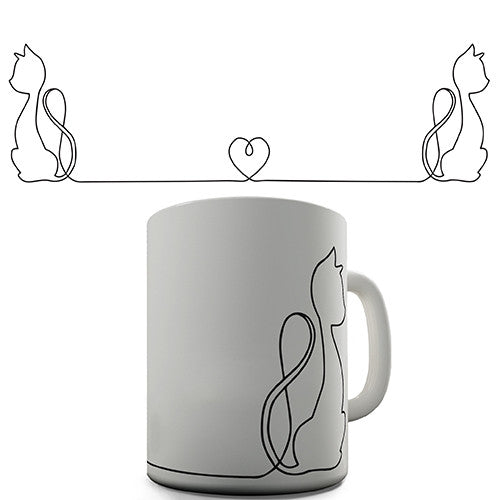 Cat Love String Novelty Mug