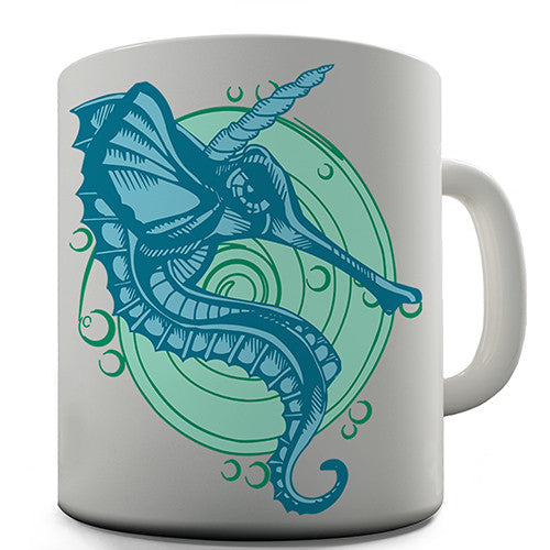 Unicorn Seahorse Novelty Mug