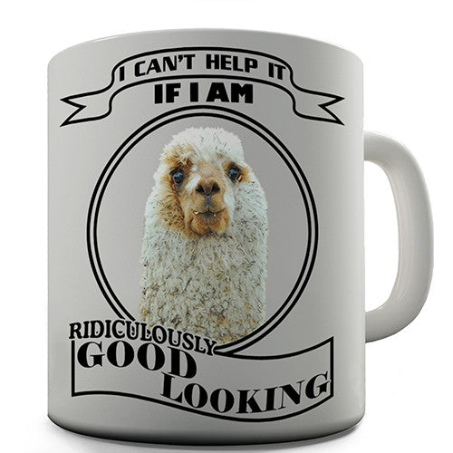 Good Looking Llama Novelty Mug