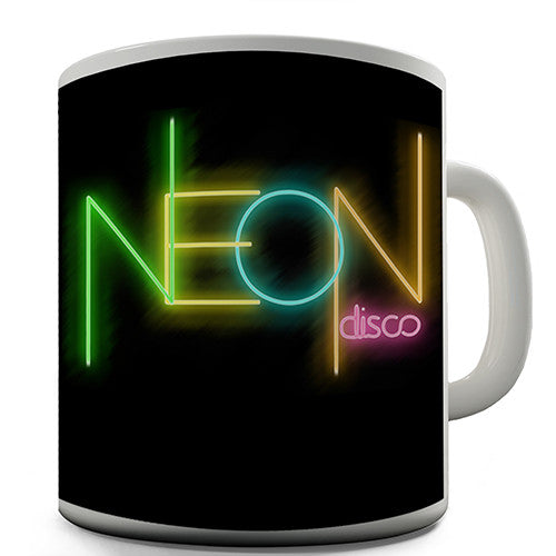 Neon Disco Lights Novelty Mug