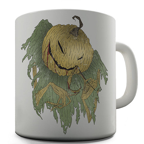 Creepy Pumpkin Man Novelty Mug