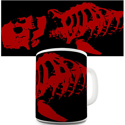 Gothic Red Skeleton Novelty Mug