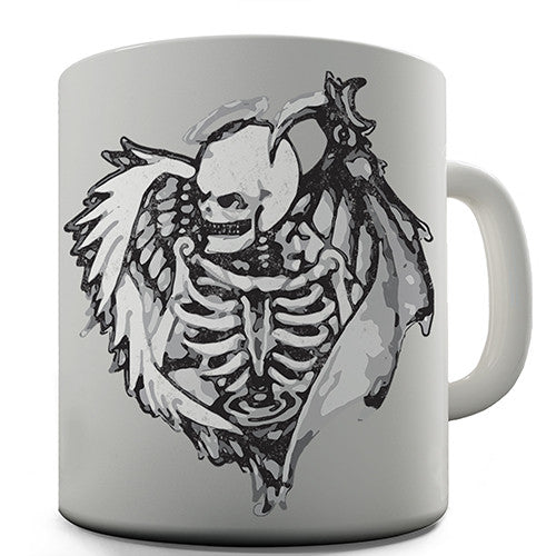 Gothic Angel Skull Novelty Mug