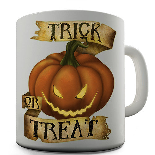 Trick Or Treat Pumpkin Novelty Mug