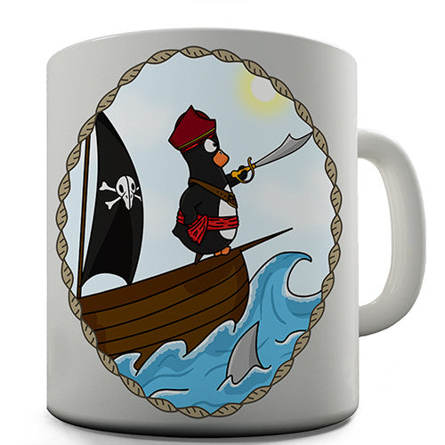 Pirate Guin On The Pearl Novelty Mug