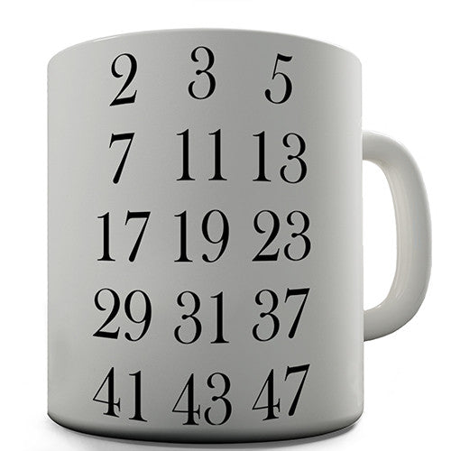 Math Prime Numbers Novelty Mug