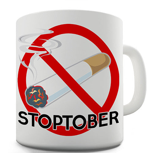 Stoptober Stop Smoking Novelty Mug