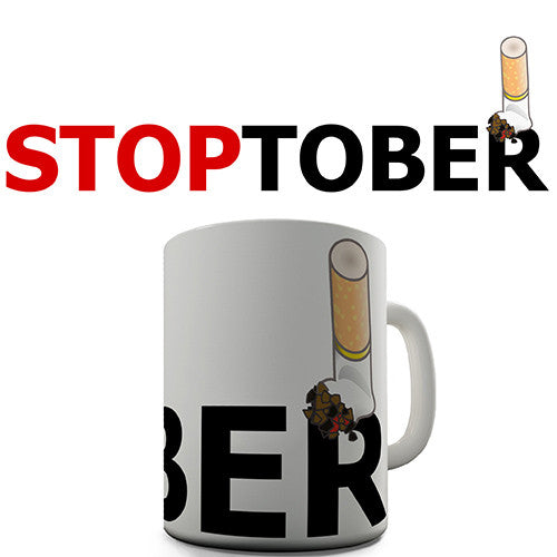 Stoptober Stop Smoking Astray Novelty Mug