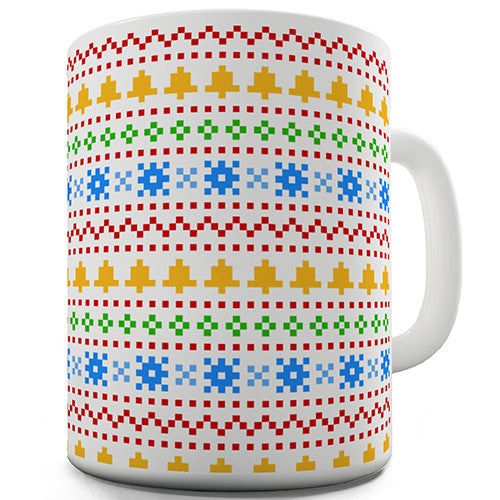 Christmas Sweater Pattern Novelty Mug