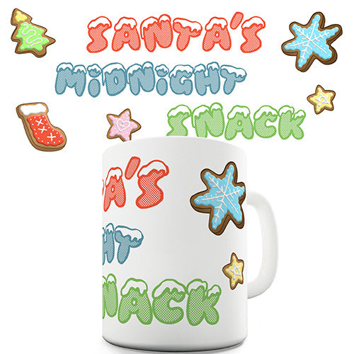 Santa Midnight Snack Novelty Mug