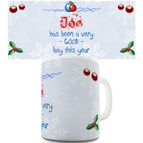 A Good Boy This Year Personalised Mug