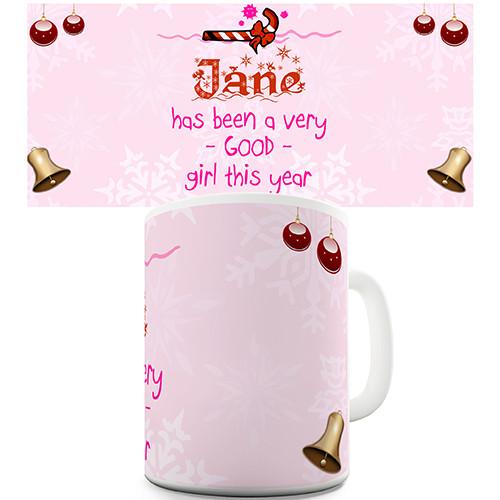 A Naughty Girl This Year Personalised Mug