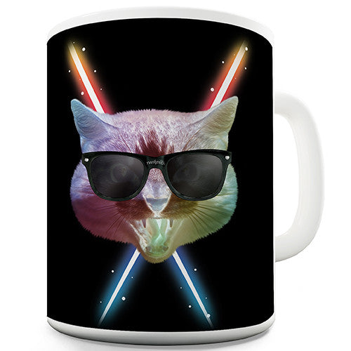 Laser Cat Novelty Mug