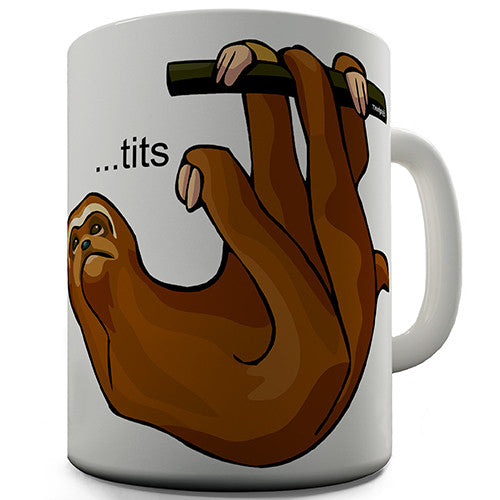 Rude Sloth Novelty Mug