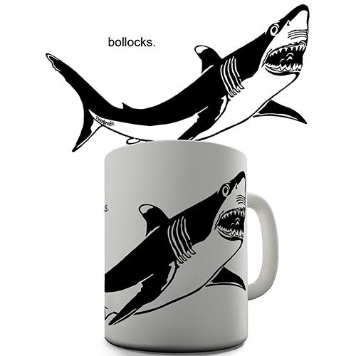 Shark Out Of Water Novelty Mug