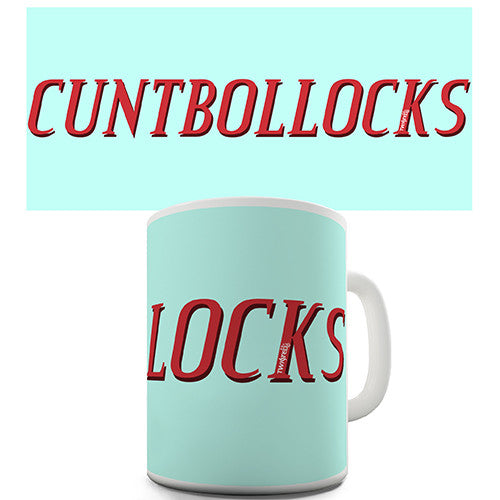 Rude C-NT B-LL-CKS Novelty Mug