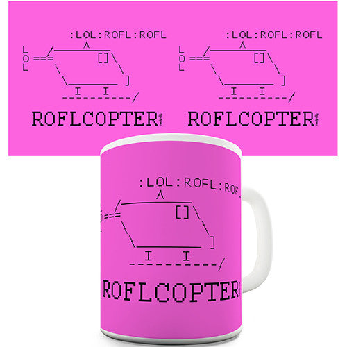 LOL Helicopter Novelty Mug