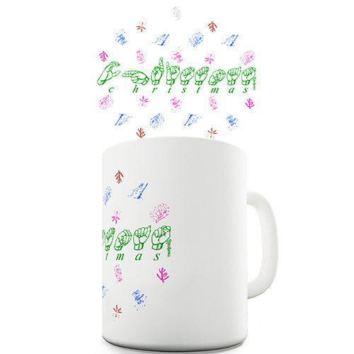 Sign Language Christmas Novelty Mug