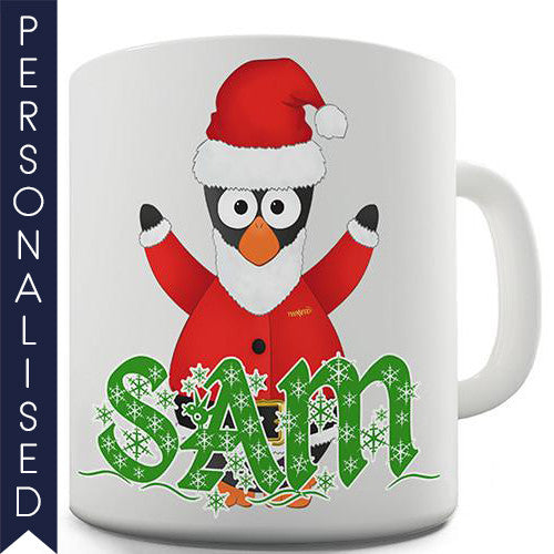 Santa Guin Personalised Mug - Twisted Envy Funny, Novelty and Fashionable tees