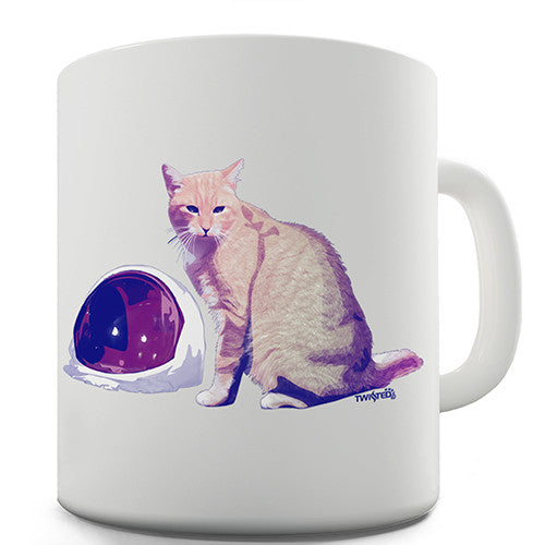 Cat Astronaut Helmet Novelty Mug