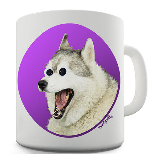 Googly Eyed Dog Novelty Mug