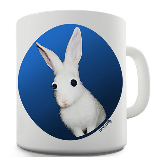 Googly Eyed Rabbit Novelty Mug