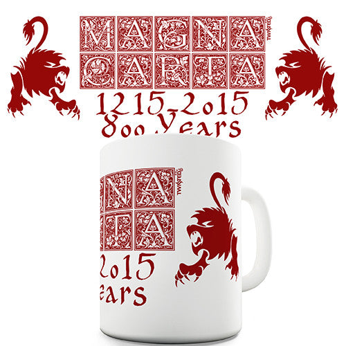 Magna Carta 800 Years Novelty Mug