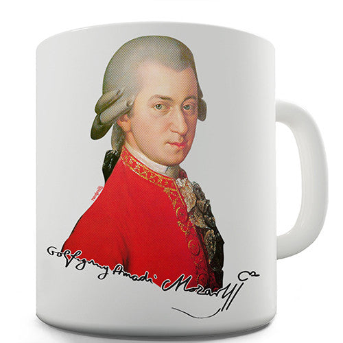Mozart Autograph Novelty Mug