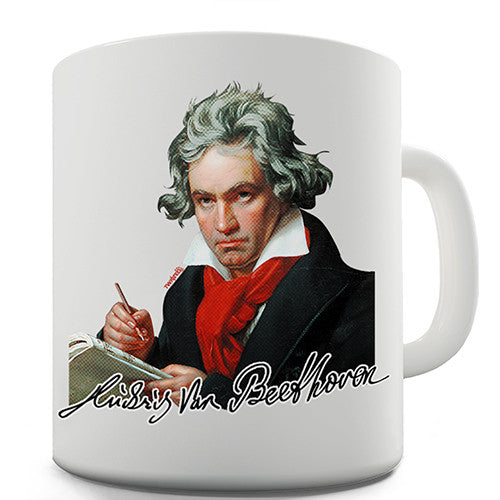Ludwig Van Beethoven Autograph Novelty Mug