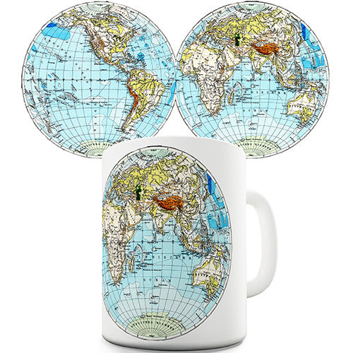 World Map Novelty Mug