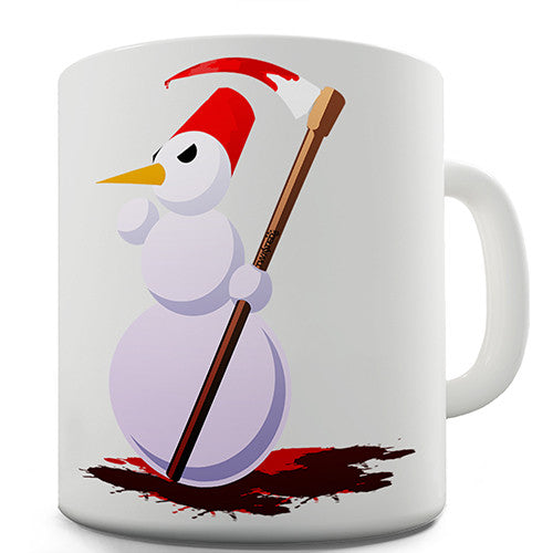 Evil Snowman Novelty Mug