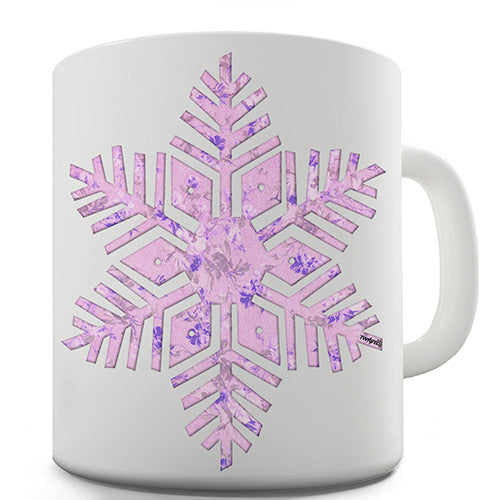 Snowflake Cut-Out Novelty Mug