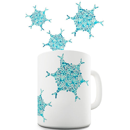 Falling Snowflakes Novelty Mug