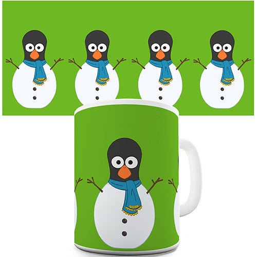 Guin The Penguin Snowman Novelty Mug